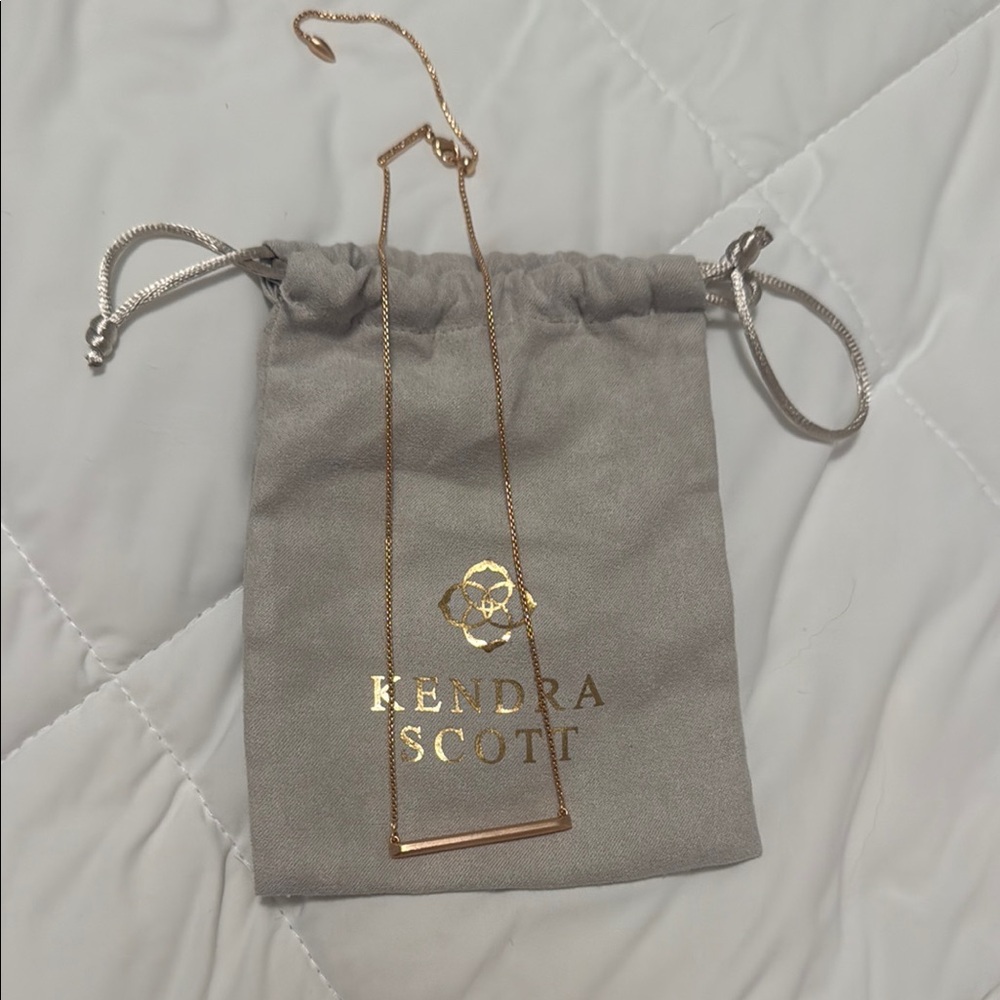 Kendra Scott Gold Bar Necklace